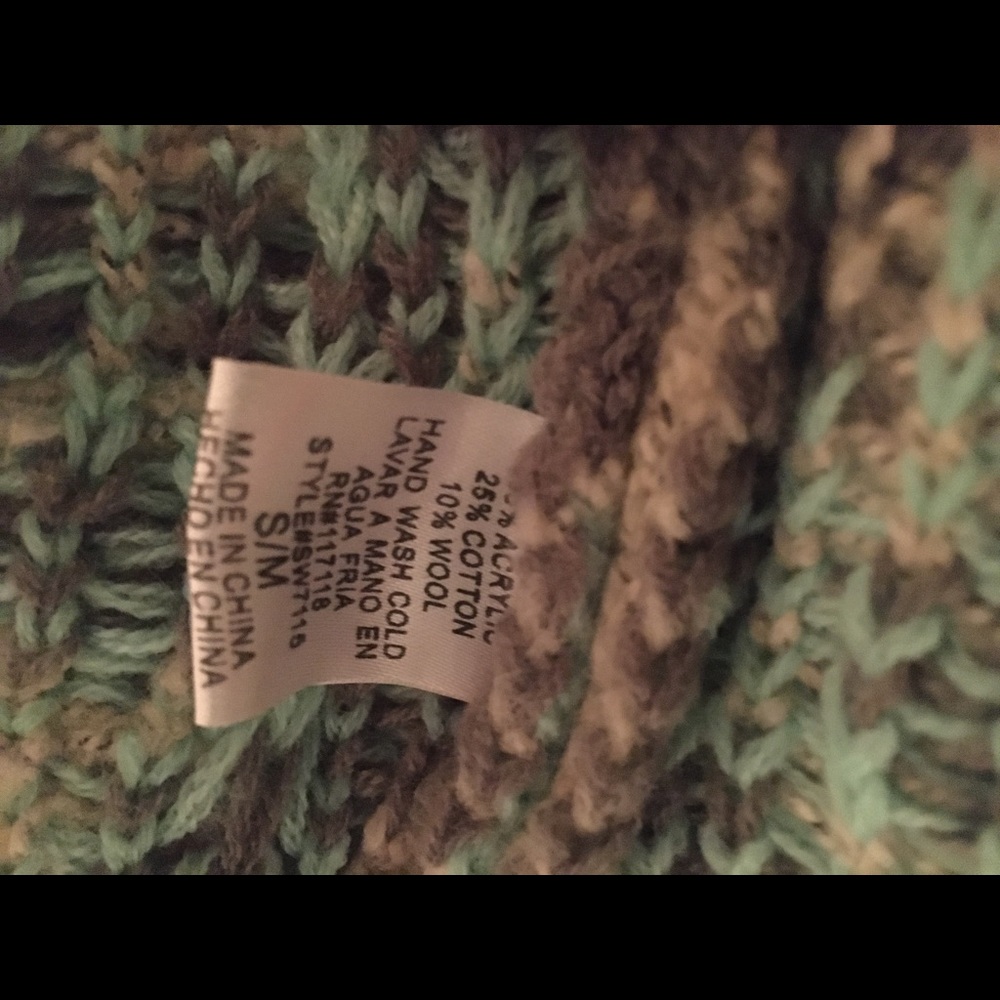 KATE Collection Aztec Cardigan Bonfire Aztec Cardigan S/M - Picture 3 of 6